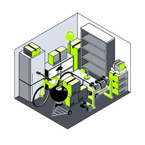 Control Space - Self Storage Area: 4m<sup>2</sup>